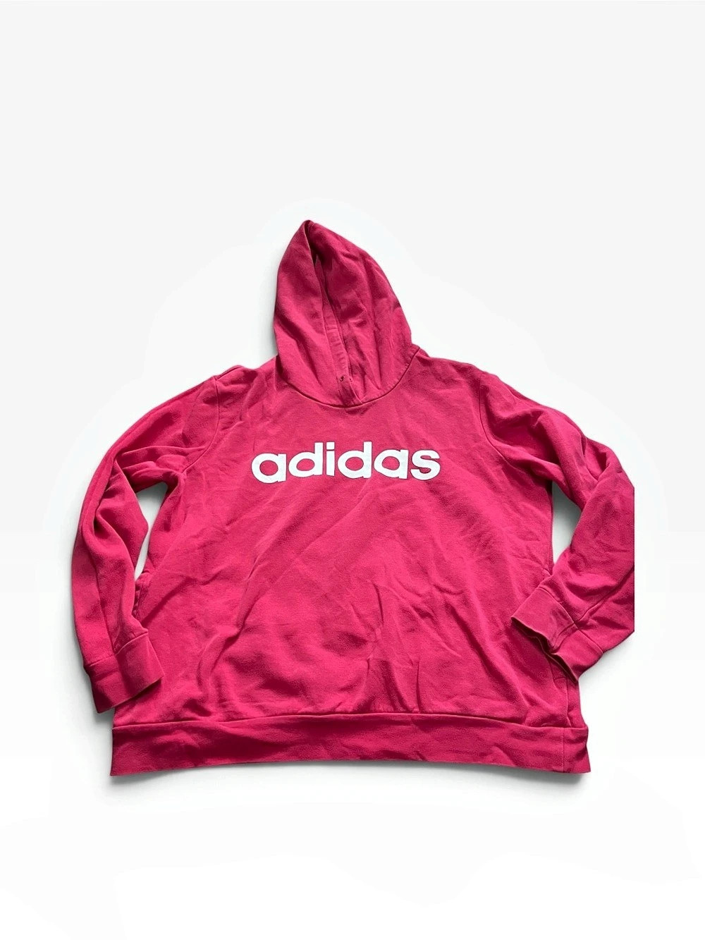 adidas Essentials Linear Logo Hoodie Womens 2XL Pink